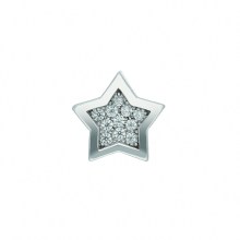 Damen 925 Silber Anhänger Stern mit Zirkonia Ø 8,8 mm Damen 925 Silber Anhänger Stern mit Zirkonia Ø 8,8 mm