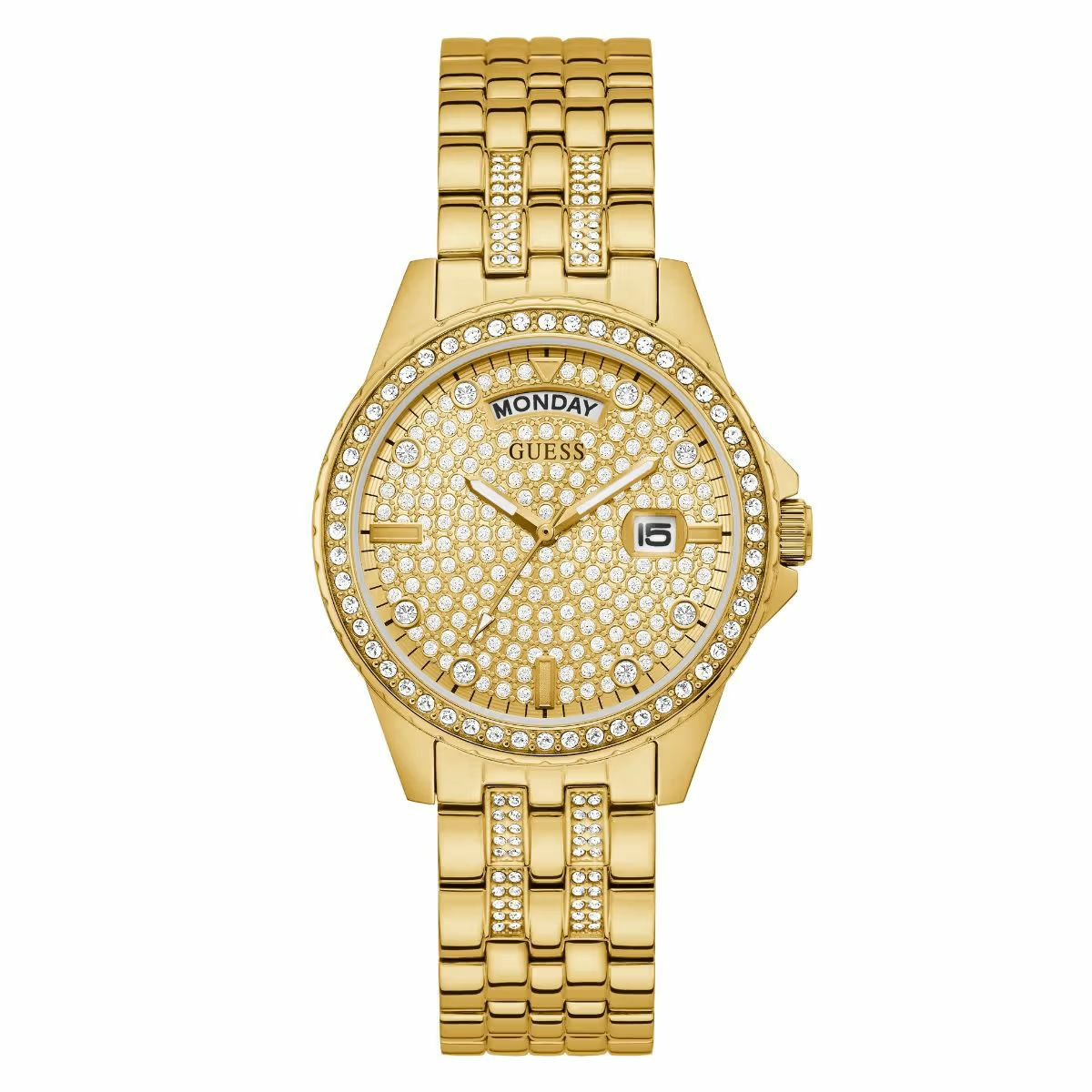 Guess Damen Armbanduhr gold COMET GW0254L2 Guess Damen Armbanduhr gold COMET GW0254L2