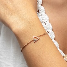 Armband 925 Sterling Silber rosé vergoldet Dreieck Zirkonia 41184572833886 Armband 925 Sterling Silber rosé vergoldet Dreieck Zirkonia 41184572833886