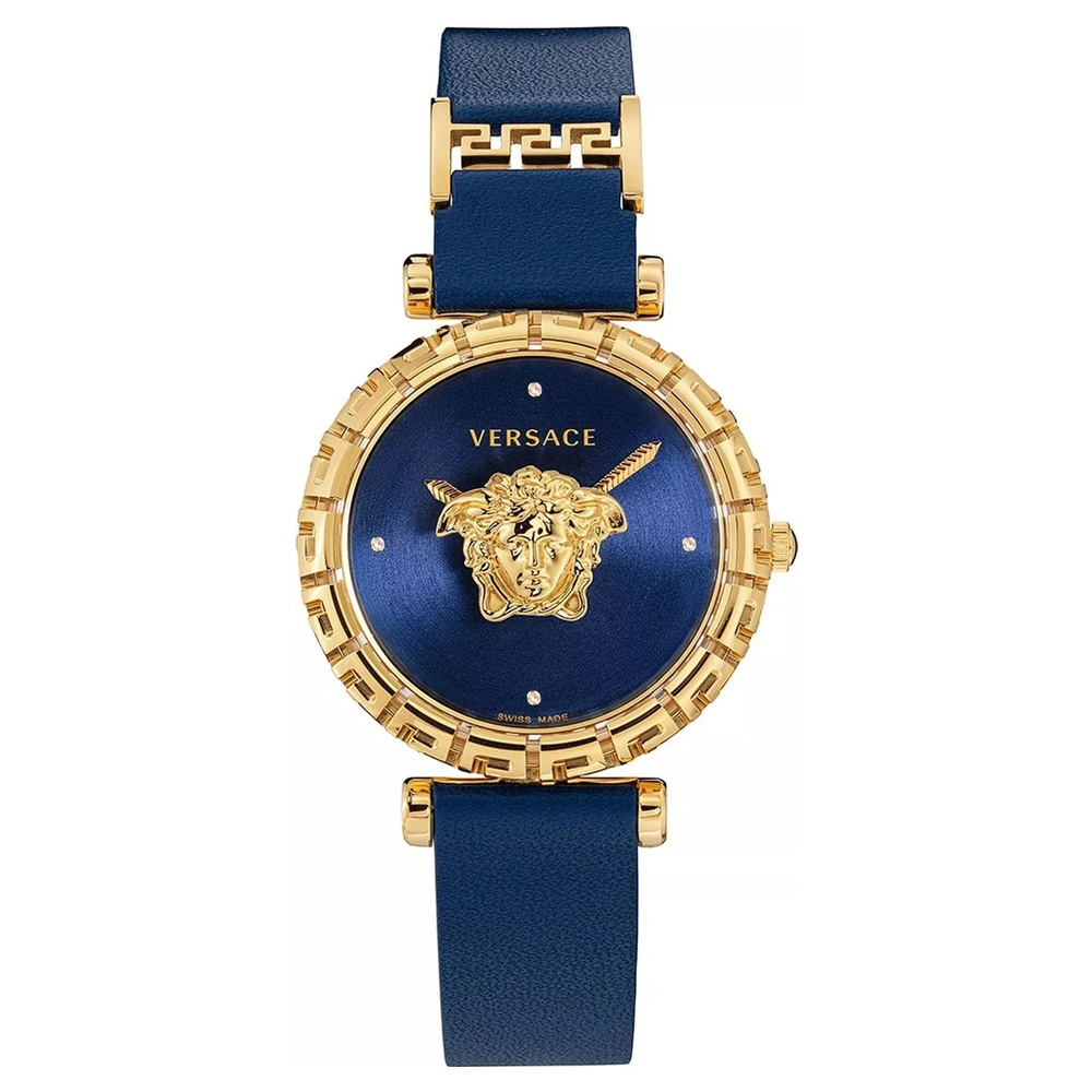 Versace Uhr Damen Palazzo Empire Greca Diamond Blau/Gold VEDV01019 – Bild 3