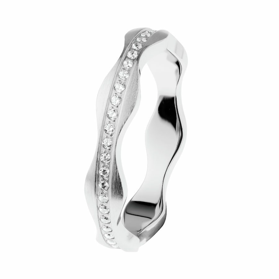 Ernstes Design Damen Evia Ring mit Zirkonia Reihe Größe 57 Silber R550-57 Ernstes Design Damen Evia Ring mit Zirkonia Reihe Größe 57 Silber R550-57
