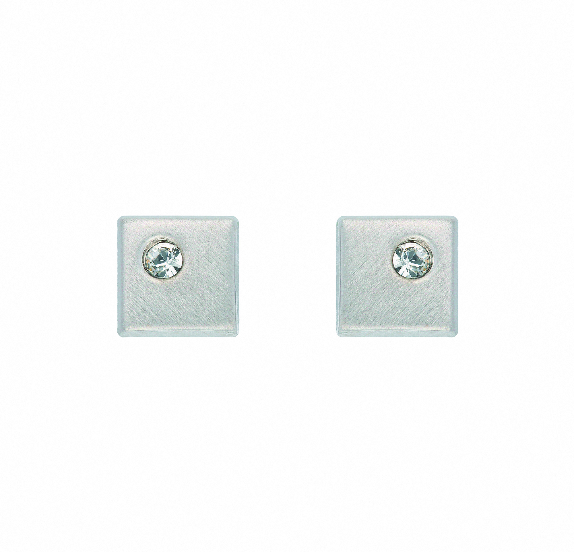 Damen 925 Silber Ohrringe Ohrstecker mit Glasstein Ø 5 mm Damen 925 Silber Ohrringe Ohrstecker mit Glasstein Ø 5 mm
