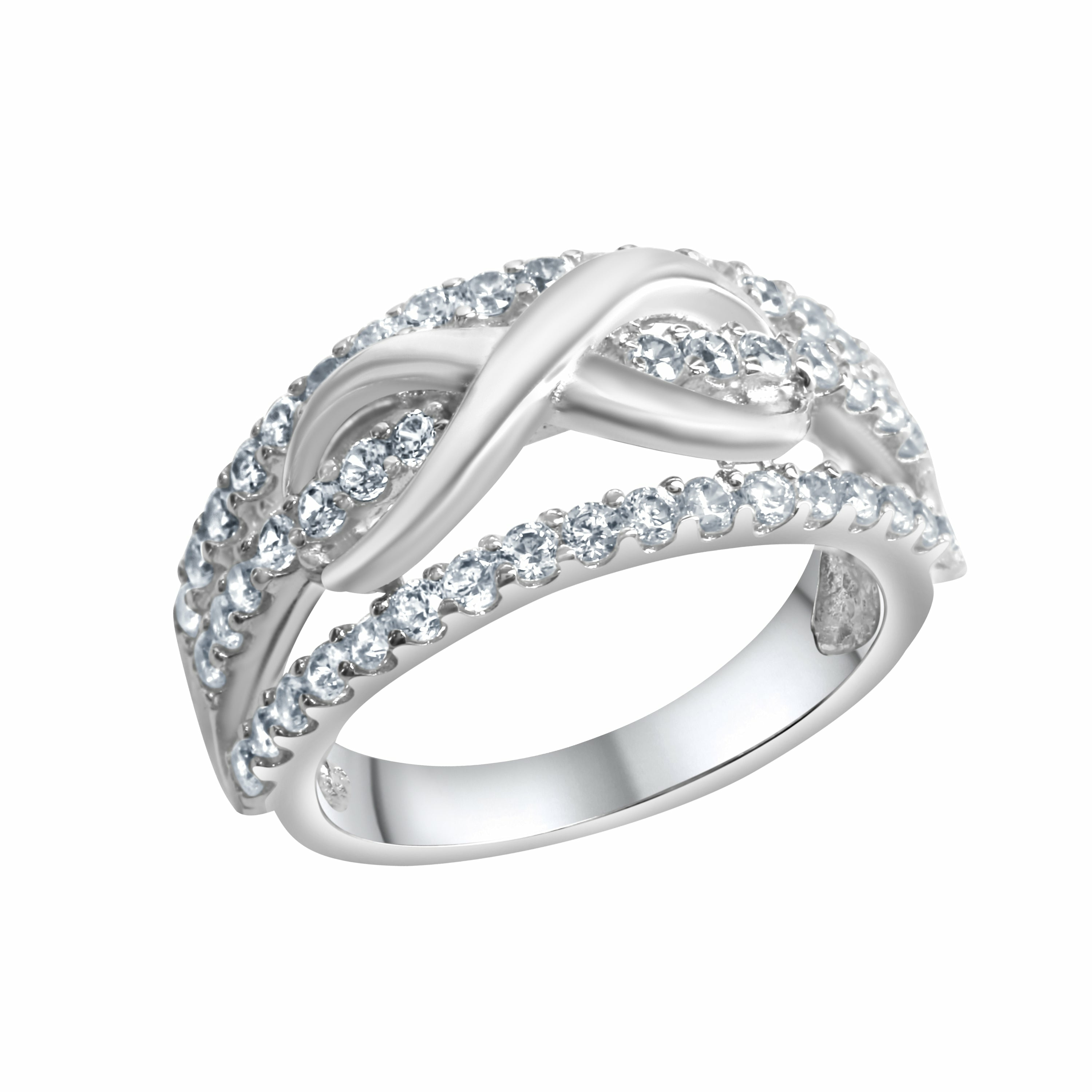 Zeeme Silver Silber 925 rhodiniert mit Unendlichkeitssymbol Ring 41677804273758 – Bild 3