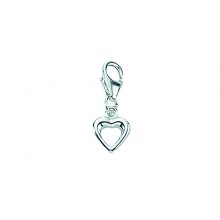 Damen 925 Silber Charms Anhänger Herz Damen 925 Silber Charms Anhänger Herz