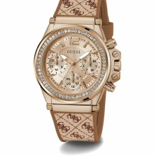 Guess Damen Multifunkion Armbanduhr CHARISMA braun, roségold 38 mm GW0699L2 Guess Damen Multifunkion Armbanduhr CHARISMA braun, roségold 38 mm GW0699L2