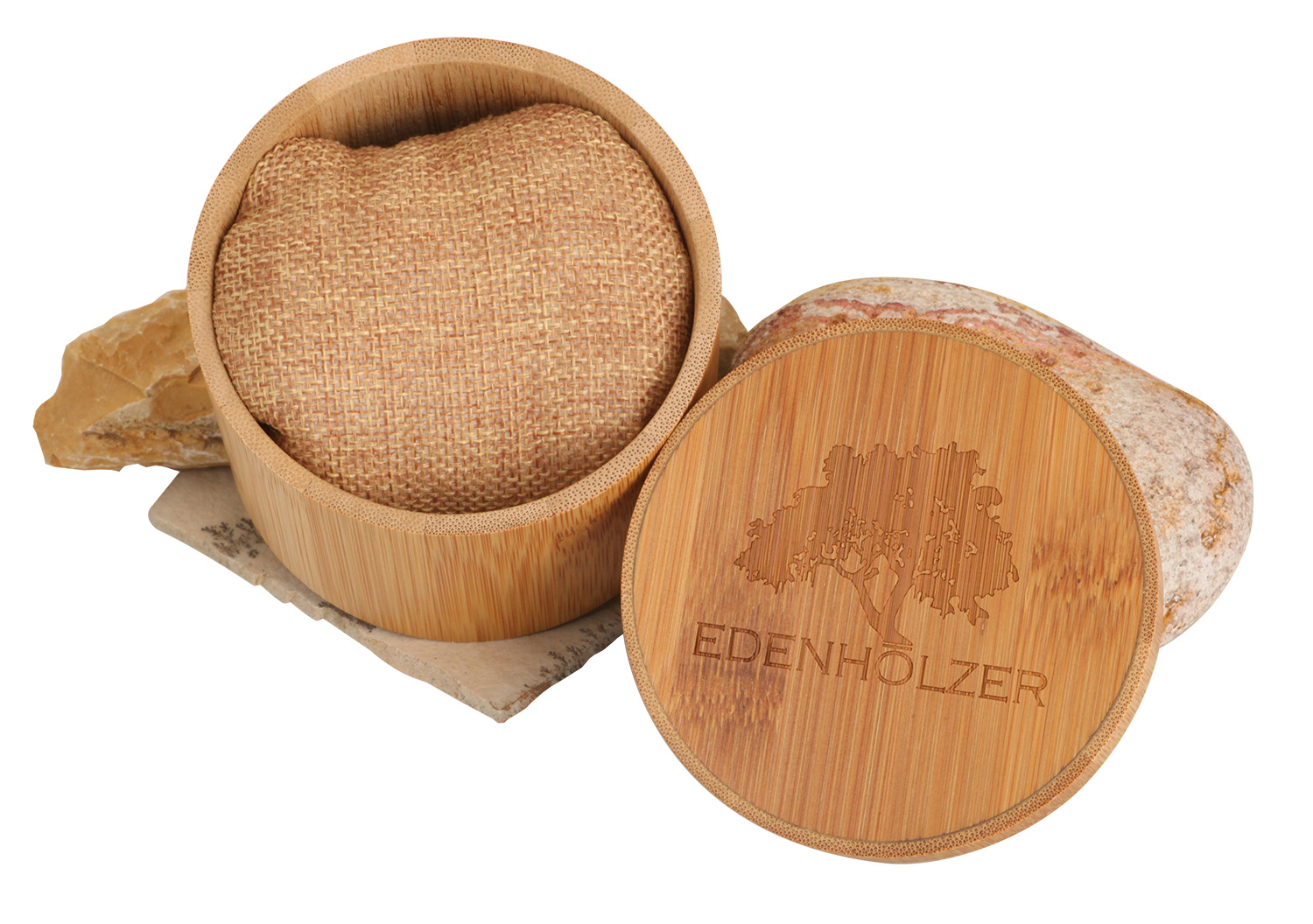 Edenhölzer Holzuhr Herren Armbanduhr Chronograph Hardlex Aruba Datumsanzeige – Bild 3