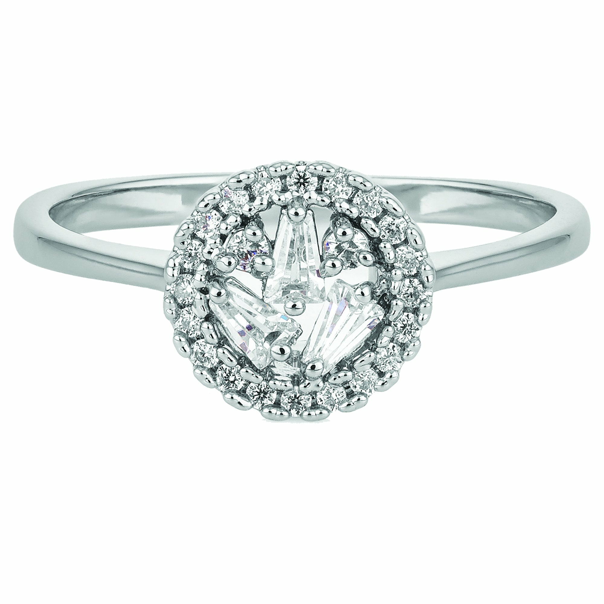 Buckley London Messing rhodiniert Kristalle Ring 41676923175006 – Bild 3