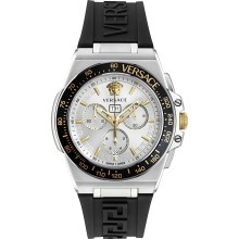Versace Herren Chronograph Greca Extreme Chrono Schwarz VE7H00123 Versace Herren Chronograph Greca Extreme Chrono Schwarz VE7H00123