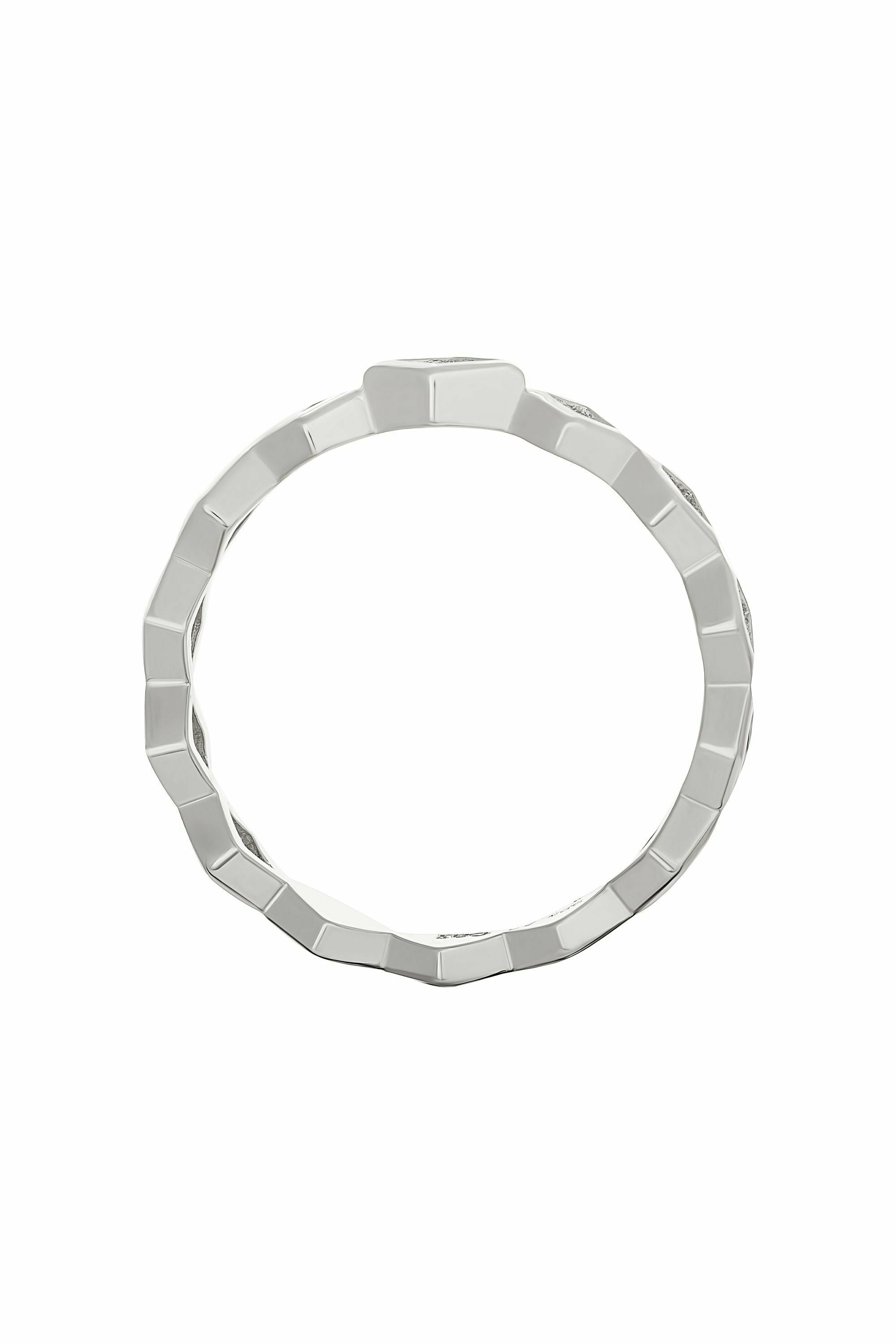 Ring 925 Silber rhodiniert Rauten mit Zirkonia 41184889471070 – Bild 3