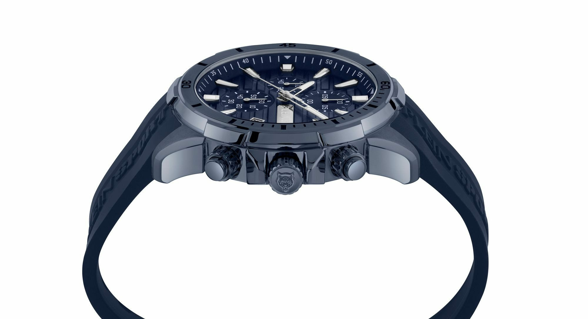 Plein Sport Herren Chronograph IMPACT PSBEA0424 Blau/Silber 46 mm – Bild 2