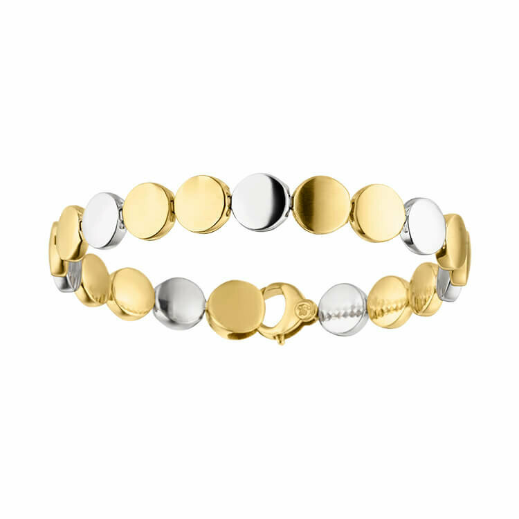 Armband Elaine Firenze 14ct. Gelb/Weißgold 1113047