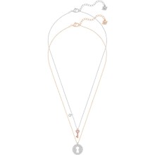 Swarovski Halsketten Set Damen Crystal Wishes Key rosa, Metallmix 5370852 Swarovski Halsketten Set Damen Crystal Wishes Key rosa, Metallmix 5370852