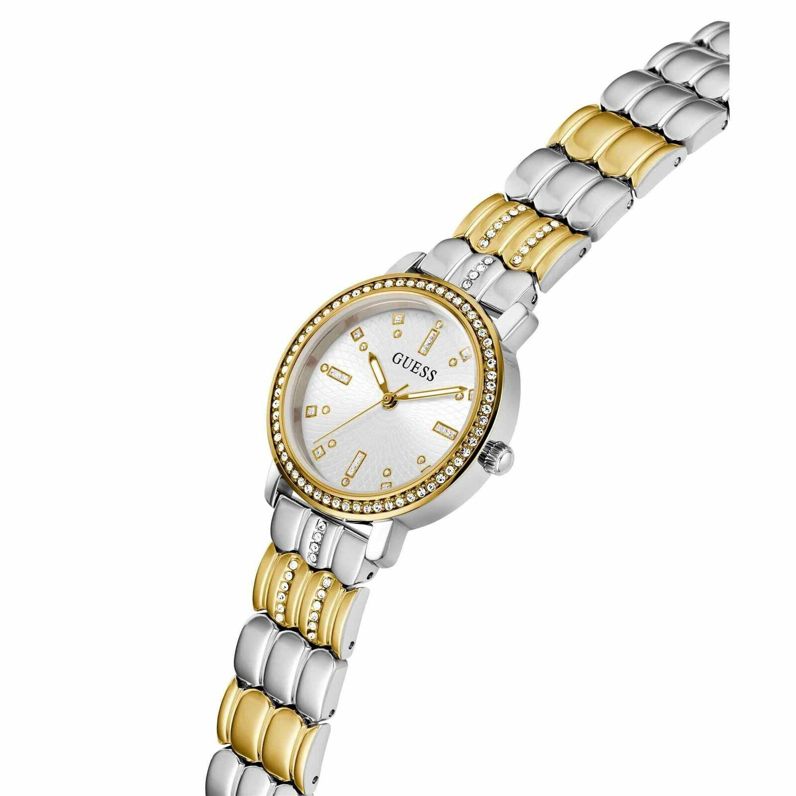Guess Damen Armbanduhr Hayley gold, silber 30 mm GW0612L2 – Bild 3