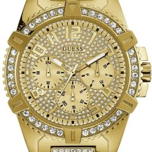 Guess Herren Armbanduhr farbe gold mit strass 48 mm Armband Edelstahl FRONTIER W... Guess Herren Armbanduhr farbe gold mit strass 48 mm Armband Edelstahl FRONTIER W...