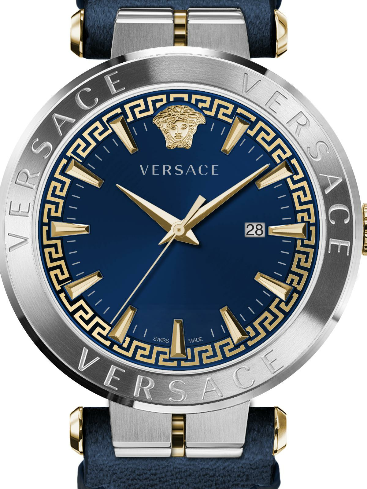 Versace Herren Armbanduhr AION 44 mm Armband Leder VE2F002 21 – Bild 2