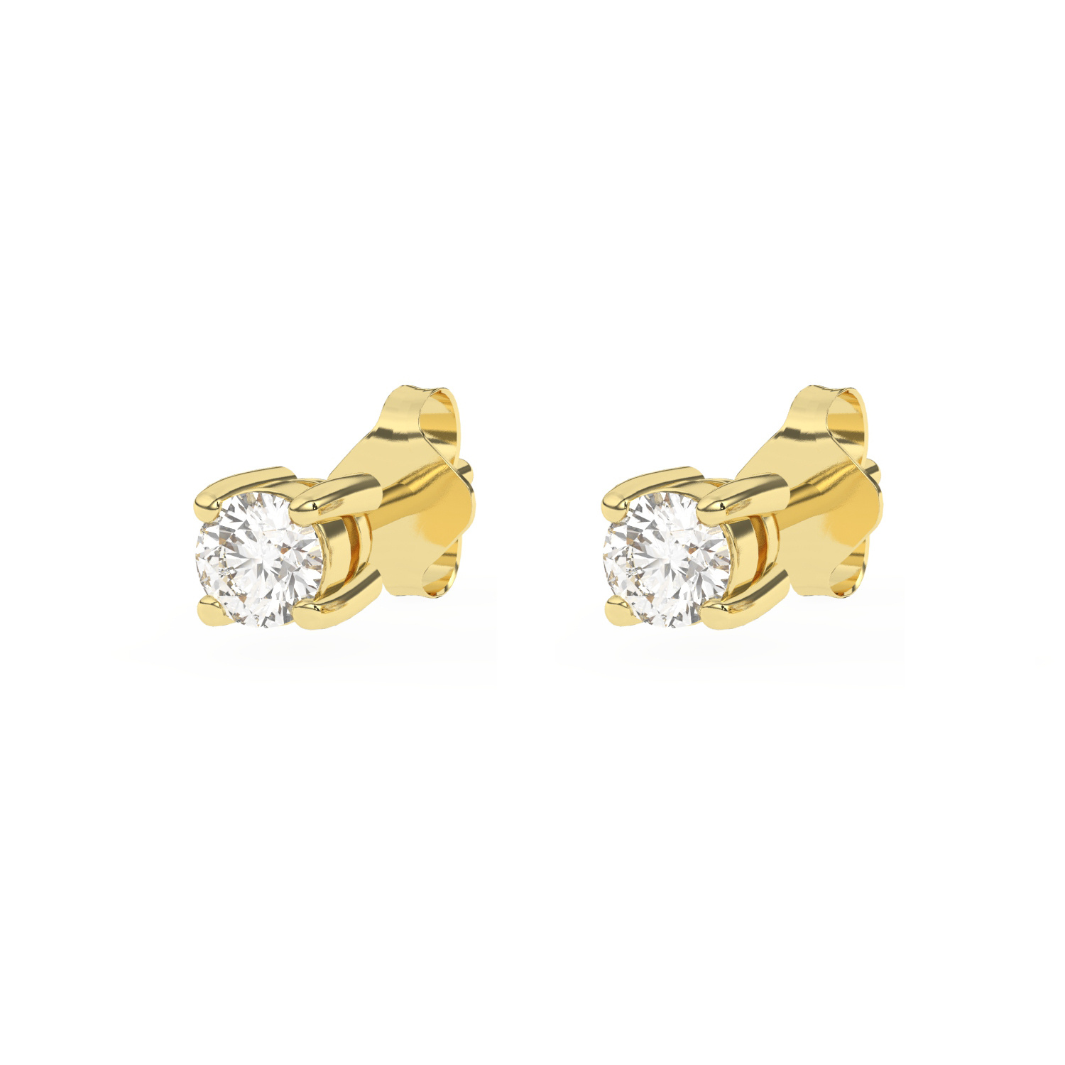 Felix Amar Ohrstecker 750er Gold 1 Karat VVS1 – Bild 3