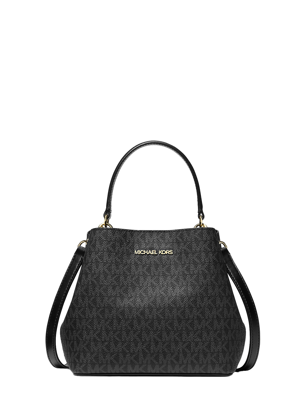 Michael Kors Handtasche Damen Pratt Small Signature Logo Schwarz 35S4G3FM5V Michael Kors Handtasche Damen Pratt Small Signature Logo Schwarz 35S4G3FM5V