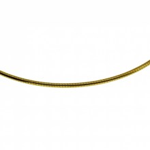 Halsreif Omega 2mm rund - 50cm - 585 Gelbgold Halsreif Omega 2mm rund - 50cm - 585 Gelbgold