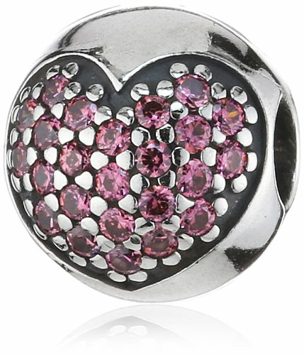 Pandora Damen-Charm 925 Sterling Silber Zirkonia rosa 791053CZS – Bild 2