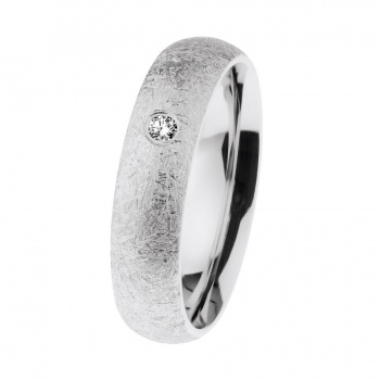 Ernstes design Damen Trauring mit Diamant Größe 55 Silber R624-55 Ernstes design Damen Trauring mit Diamant Größe 55 Silber R624-55
