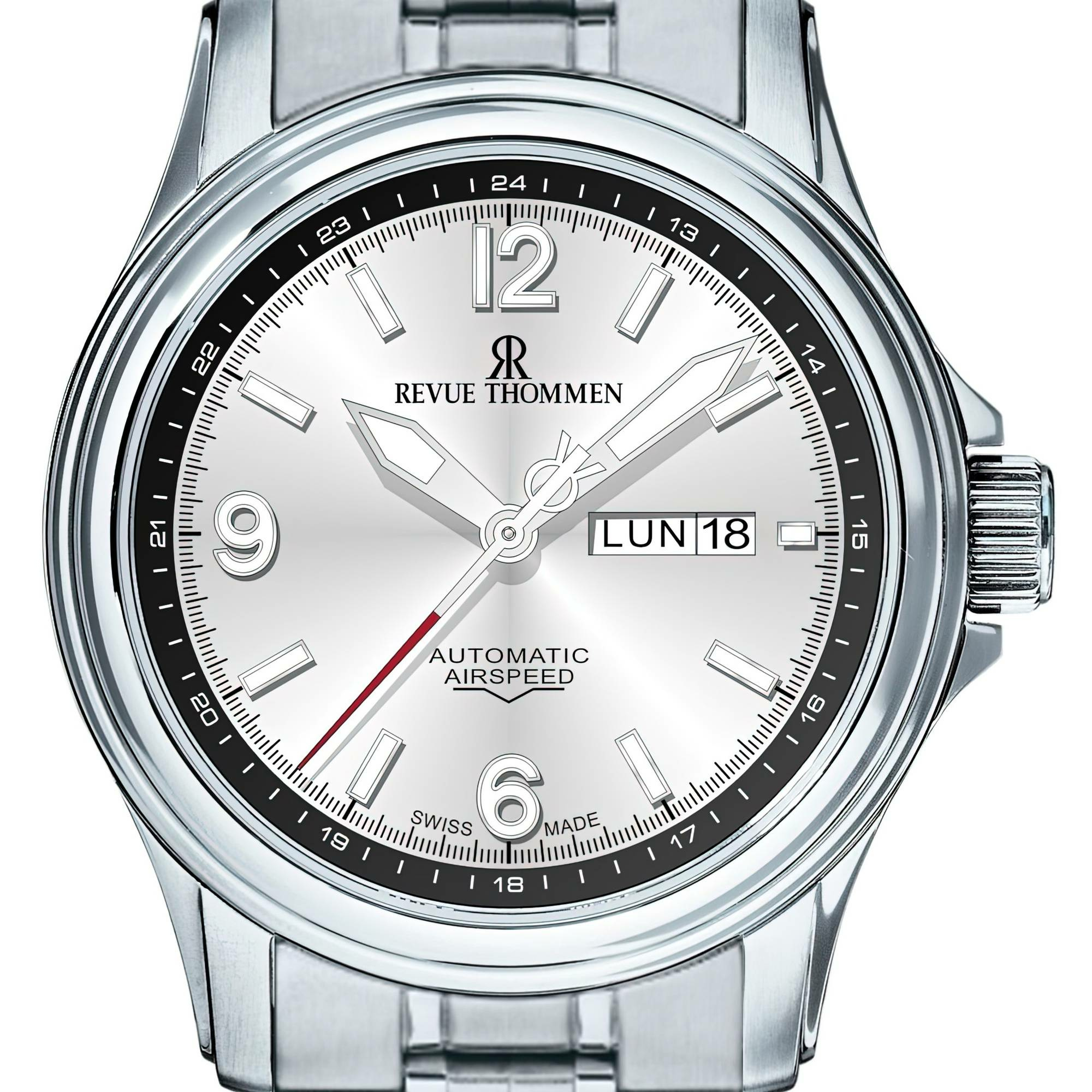 Revue Thommen Uhr Unisex Automatik 16040.2432 Silber XLarge High Tech – Bild 3