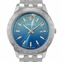 Versace Uhr Herren Univers Blau/Silber 43 mm VE2C01125 Versace Uhr Herren Univers Blau/Silber 43 mm VE2C01125