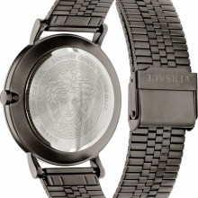 Versace Herren Armbanduhr V-ESSENTIAL grau, blau 40 mm VEJ401021 Versace Herren Armbanduhr V-ESSENTIAL grau, blau 40 mm VEJ401021