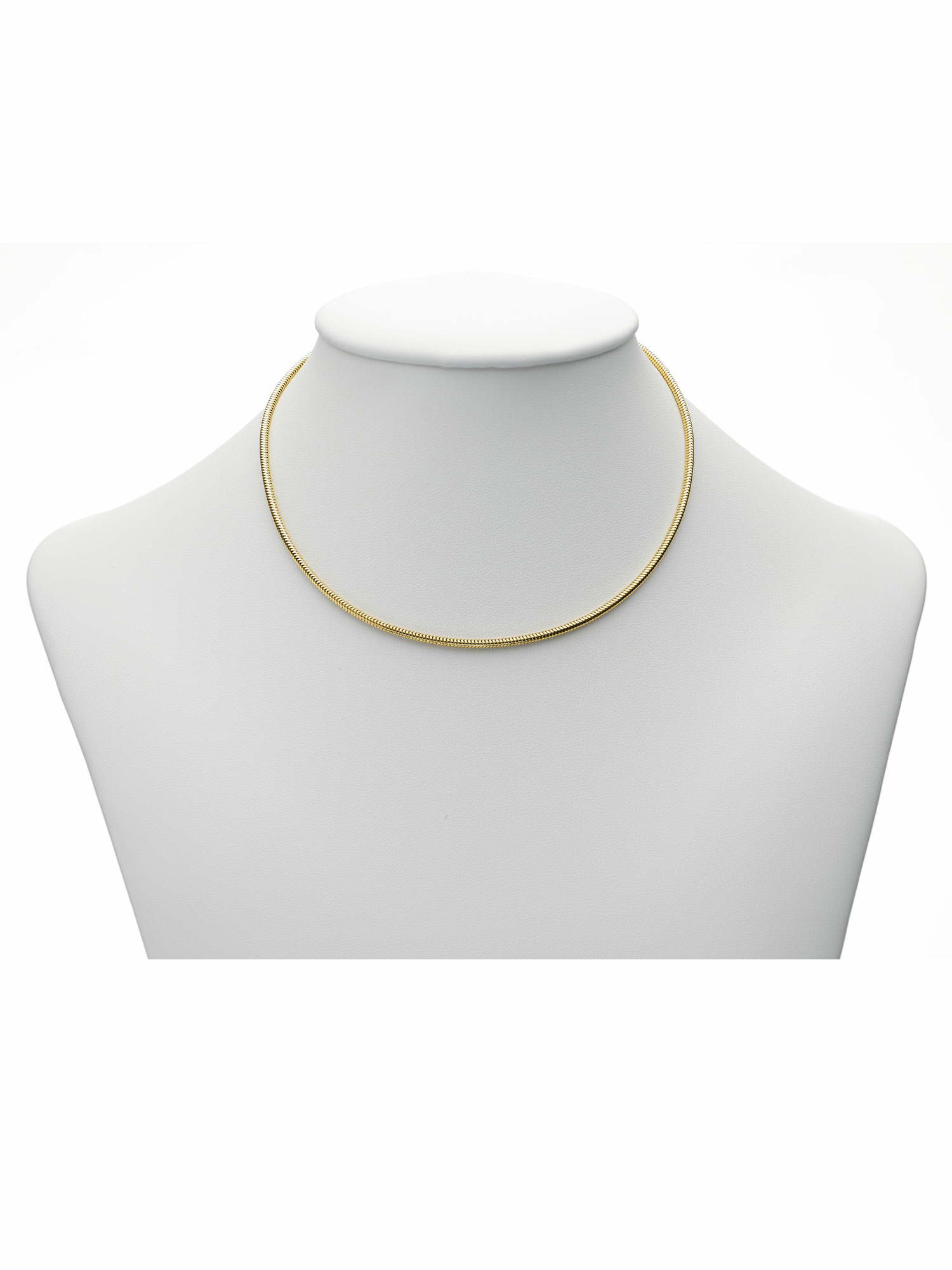 Damen 333 Gold Schlangen Halskette Ø 2 mm – Bild 3