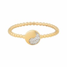 Ring 925 Silber vergoldet Yin&Yang Zirkonia 41185189134430 Ring 925 Silber vergoldet Yin&Yang Zirkonia 41185189134430