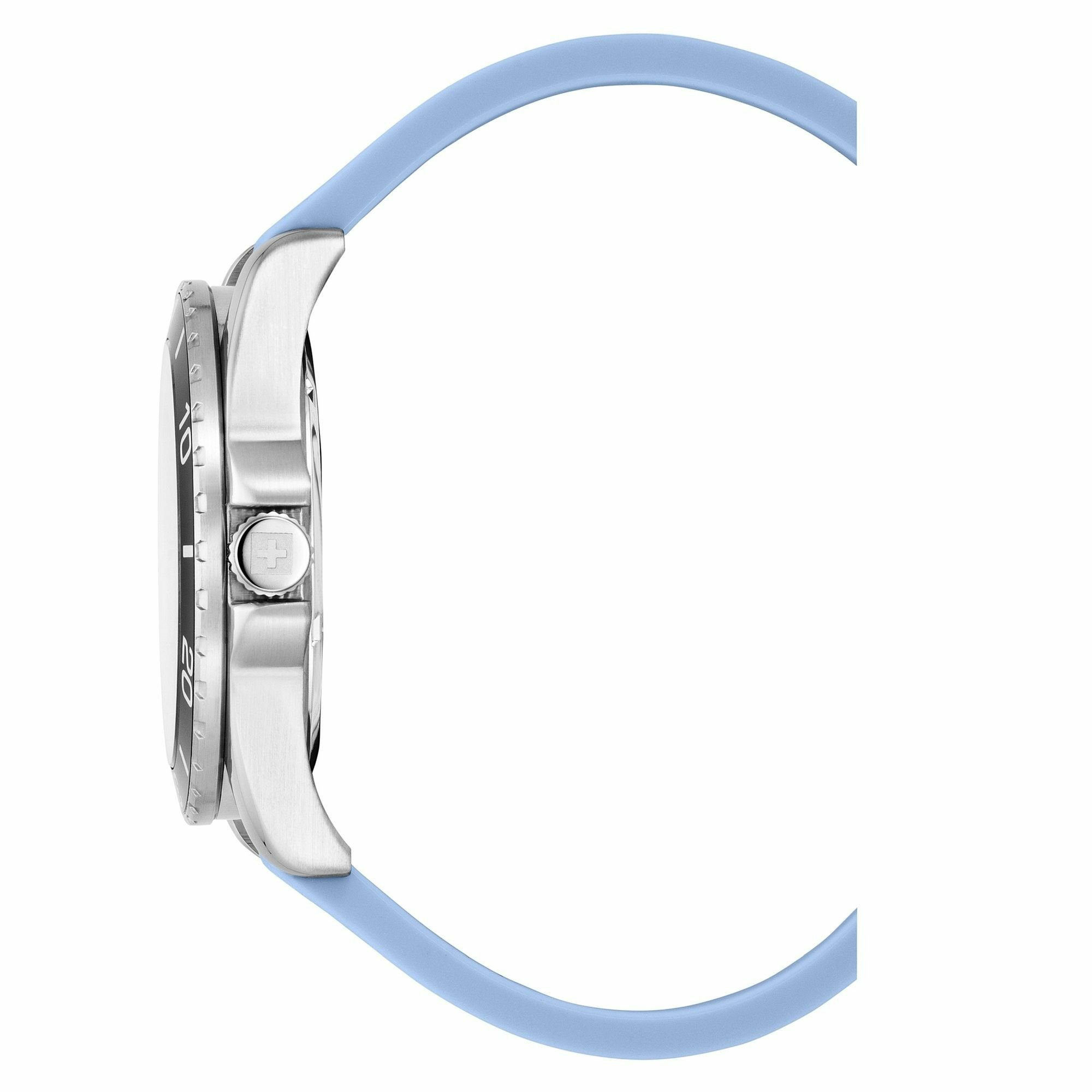 Swiss Alpine Military Herren Armbanduhr Taucheruhr Raptor hellblau 7029.1831 – Bild 3