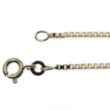 Halskette Venezia 1,2mm - 80cm - 333 Weißgold Halskette Venezia 1,2mm - 80cm - 333 Weißgold