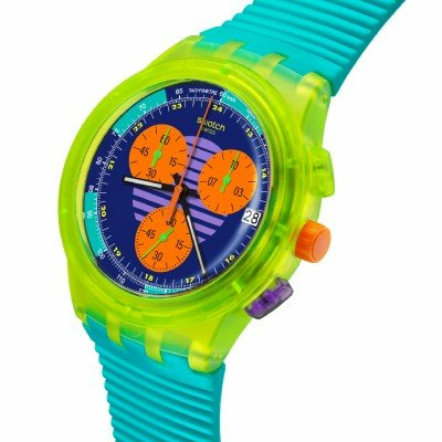 Swatch New Chrono Plastic SUSJ404 Neon Wave Uhr Swatch New Chrono Plastic SUSJ404 Neon Wave Uhr