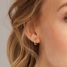 Creolen 925 Sterling Silber gelb vergoldet Zirkonia Pastell 41185104003166 Creolen 925 Sterling Silber gelb vergoldet Zirkonia Pastell 41185104003166