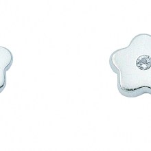 Damen 925 Silber Ohrringe  Ohrstecker Blüte mit Zirkonia Damen 925 Silber Ohrringe  Ohrstecker Blüte mit Zirkonia