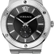 Versace Herren Armbanduhr GRECA LOGO 41 D/BLK BAND WITH VERSACE LOGO VEVI007 20 Versace Herren Armbanduhr GRECA LOGO 41 D/BLK BAND WITH VERSACE LOGO VEVI007 20