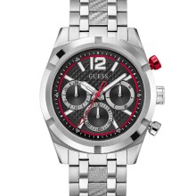 Guess Herren Armbanduhr Silber Multifunktion Resistance GW0714G1 Guess Herren Armbanduhr Silber Multifunktion Resistance GW0714G1