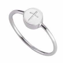 Ring 925/- Sterling Silber rhodiniert Kreuz 41184722944094 Ring 925/- Sterling Silber rhodiniert Kreuz 41184722944094
