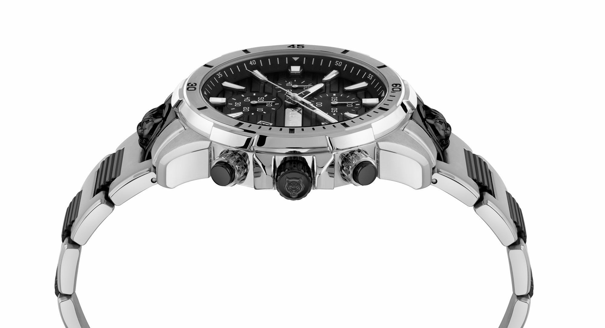 Plein Sport Herren Chronograph IMPACT PSBEA0624 Silber Edelstahl 46 mm – Bild 2