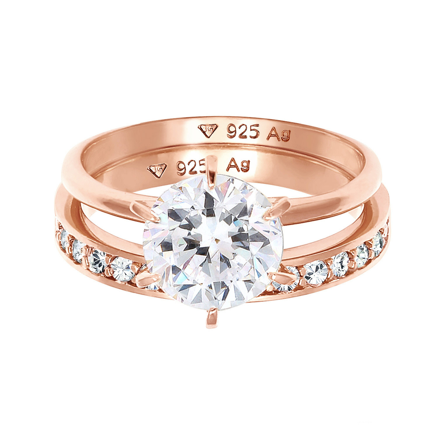 Ring Eternity Set 925 Silber, mit Kristallen von Swarovski® Ring Eternity Set 925 Silber, mit Kristallen von Swarovski®