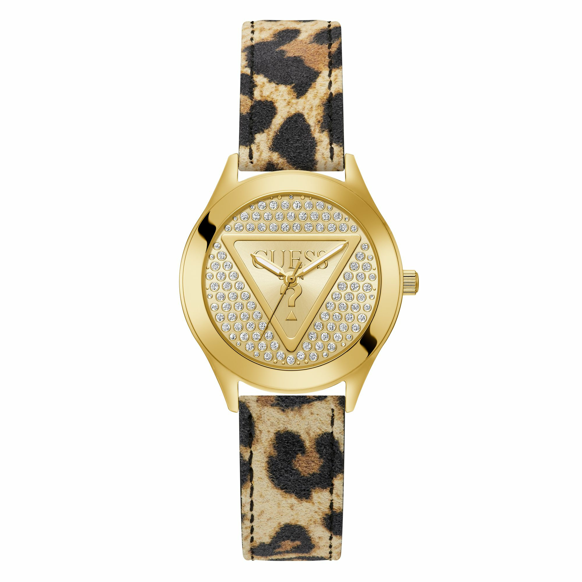 Guess Damen Armbanduhr GLITZ PLAQUE gold GW0745L2 Guess Damen Armbanduhr GLITZ PLAQUE gold GW0745L2