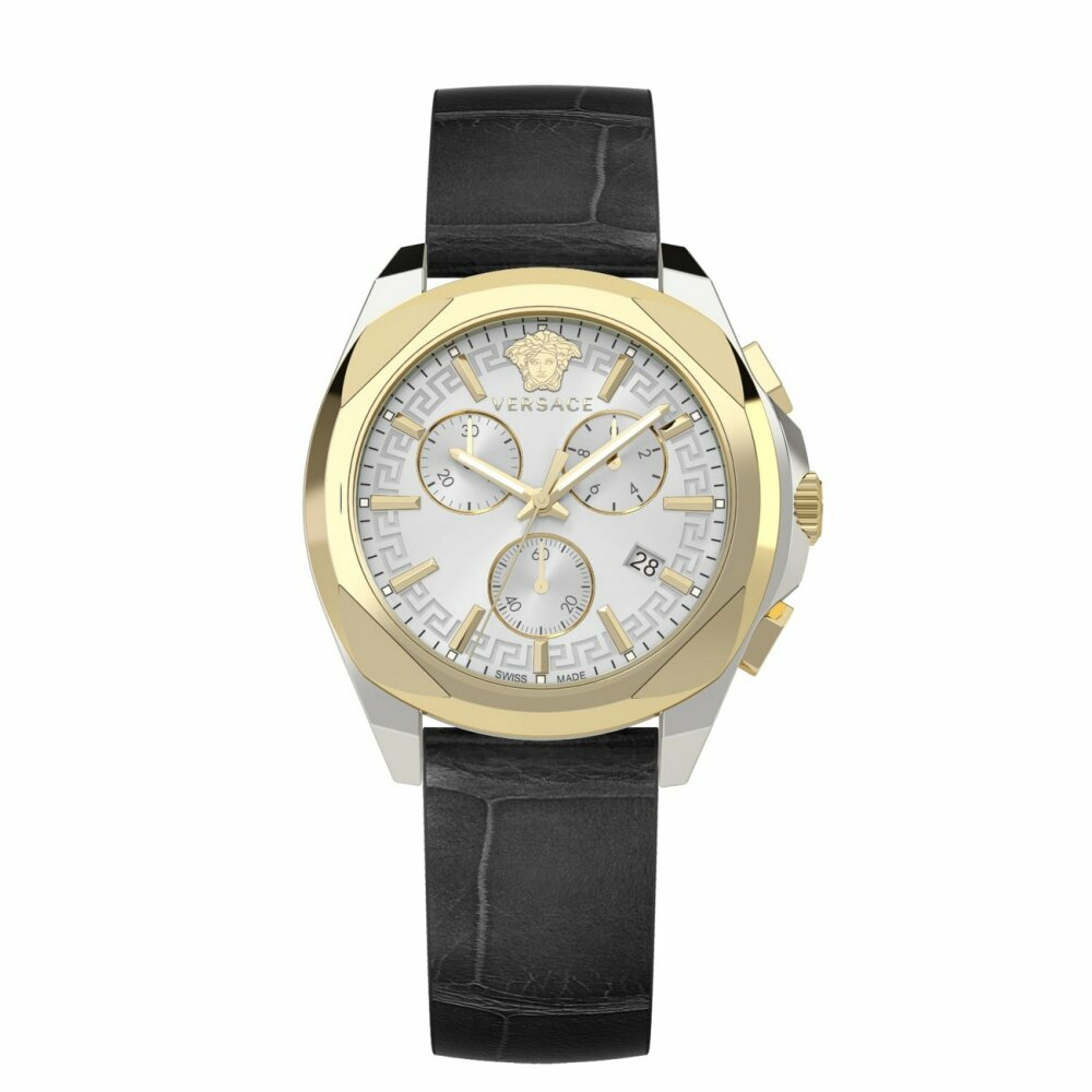Versace Damen Armbanduhr Chronograph CHRONO LADY schwarz, gold 40 mm VE3CA0223 Versace Damen Armbanduhr Chronograph CHRONO LADY schwarz, gold 40 mm VE3CA0223