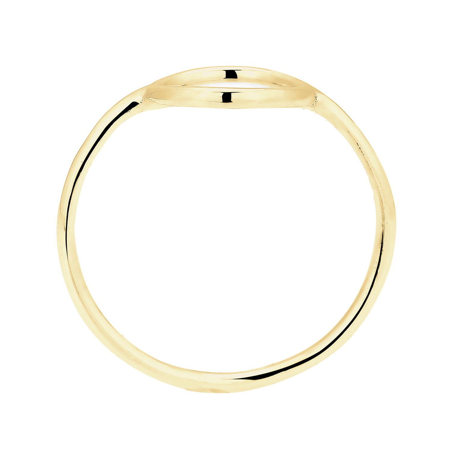 Ring Geo Trend Look Kreis Statement 375 Gelbgold – Bild 3