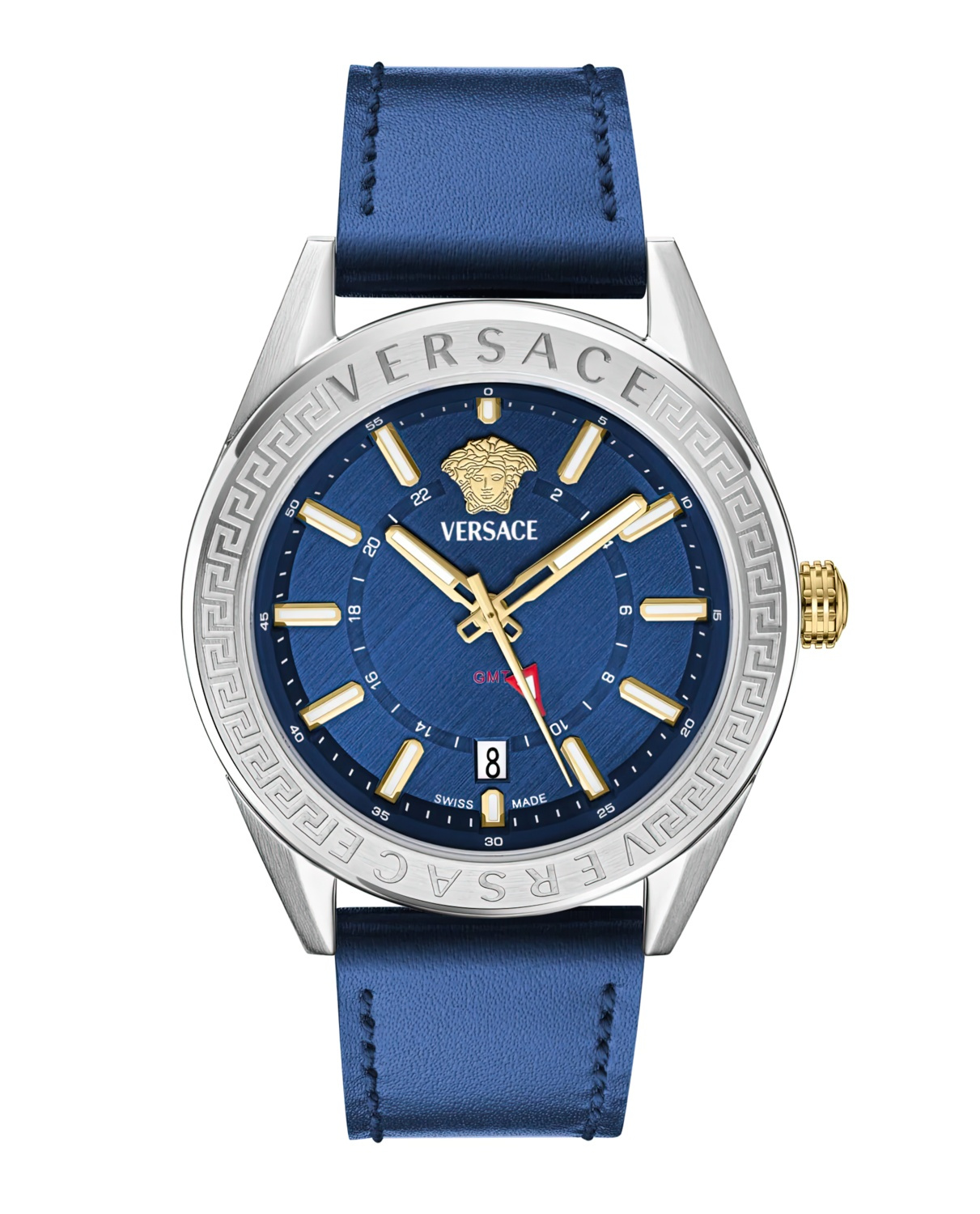 Versace Herren Uhr V-CODE GMT Blau VEAFA0124 – Bild 2