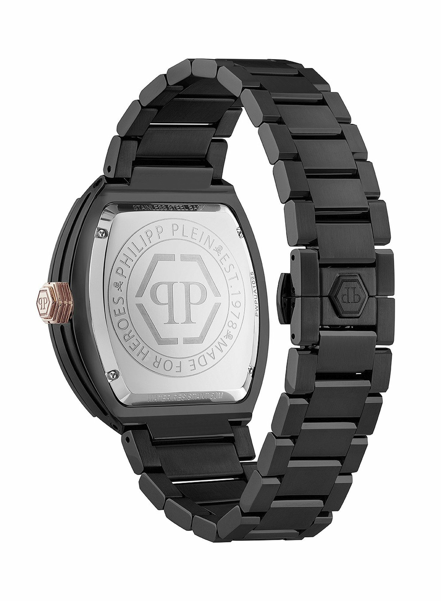 Philipp Plein Herrenuhr The Hexagon Phantom Schwarz PWPUA1025 – Bild 3