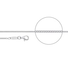 Der Kettenmacher Unisex Panzer Kette 38cm Silber P1-38S Der Kettenmacher Unisex Panzer Kette 38cm Silber P1-38S