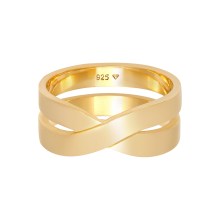 Ring Herren Bandring Überkreuz Look 925 Silber Ring Herren Bandring Überkreuz Look 925 Silber