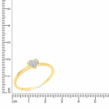 Diamonds by Ellen K. Gold 585 zweifarbig Herz-Motiv mit Brillanten 0,025ct. Ring... Diamonds by Ellen K. Gold 585 zweifarbig Herz-Motiv mit Brillanten 0,025ct. Ring...