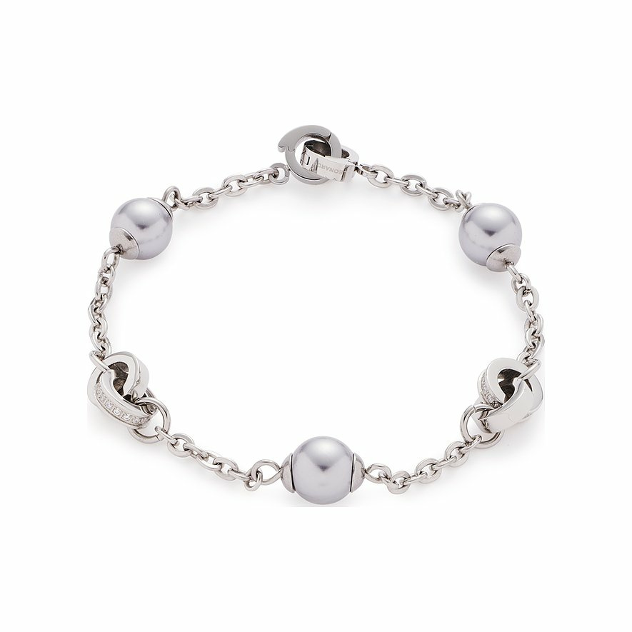 Leonardo Damen Perlen Armband Lotta 19cm Silber 016979 Leonardo Damen Perlen Armband Lotta 19cm Silber 016979