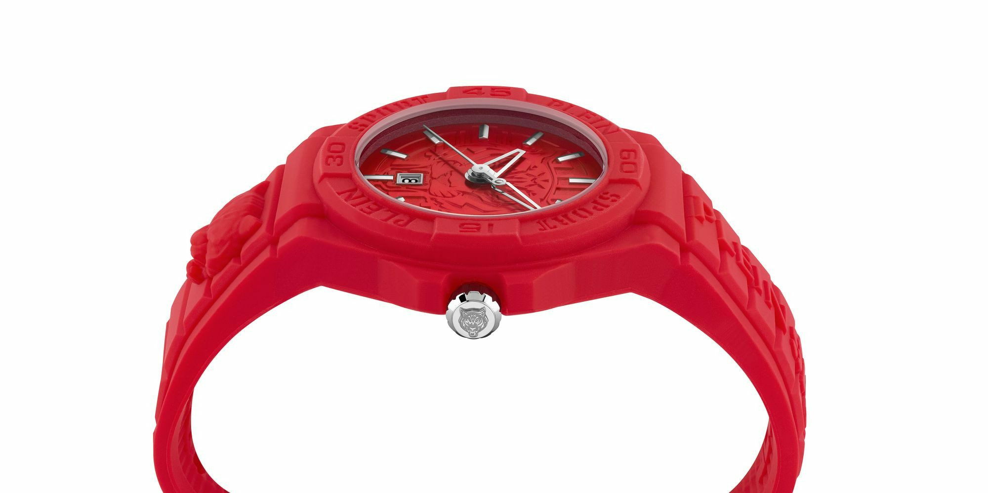 Philipp Plein Unisex Uhr New Fearless PSHDA0224 Rot Kunststoff 46 mm – Bild 2