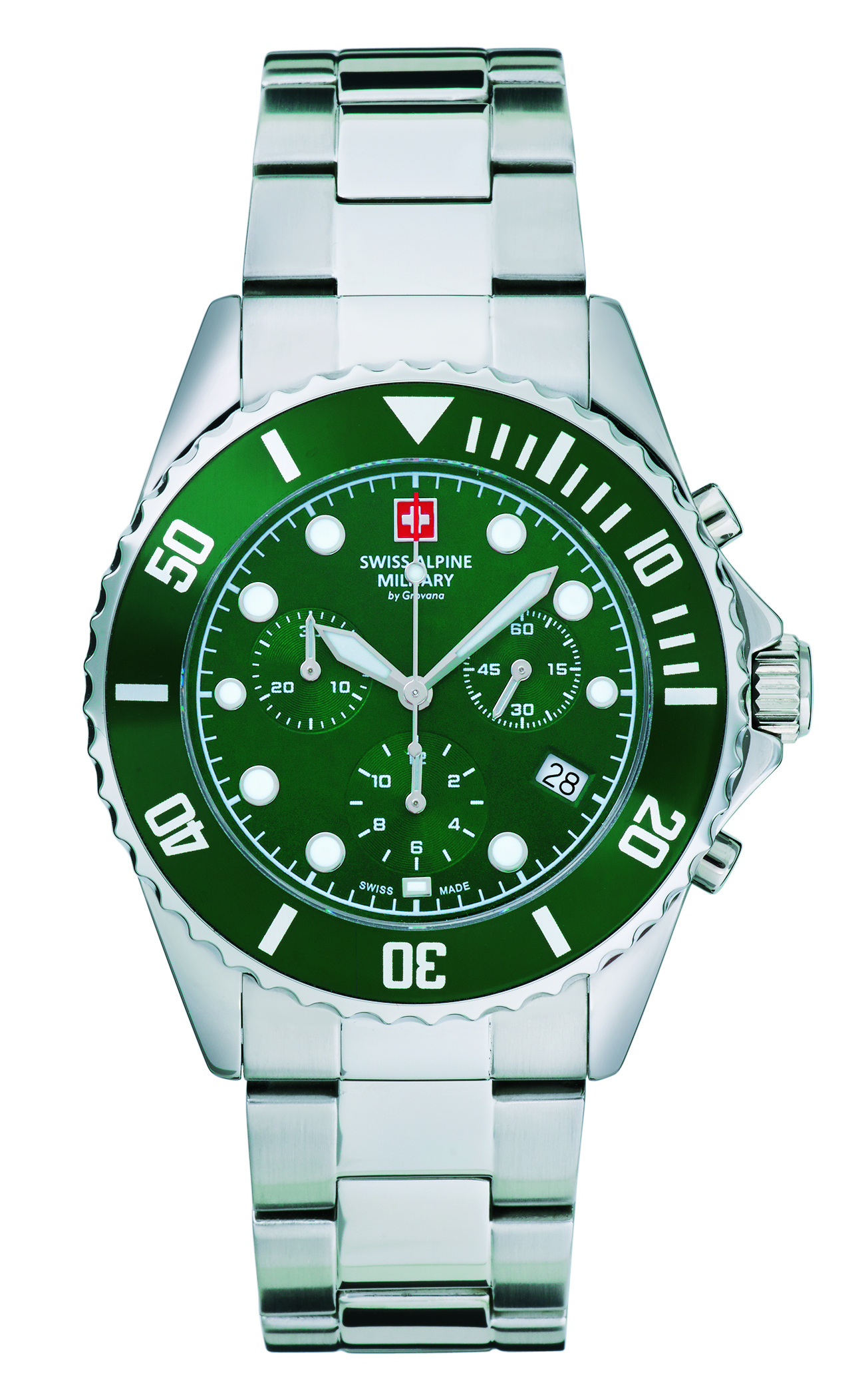 Swiss Alpine Military Herren Armbanduhr 7053.9134 Chronograph & Datumsfenster ... – Bild 3